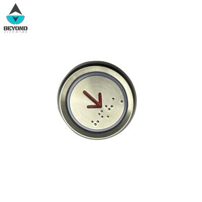 China Modern Elevator Button Switch Universal Elevator Button HEA151/45mm Push Button Elevator Parts for sale