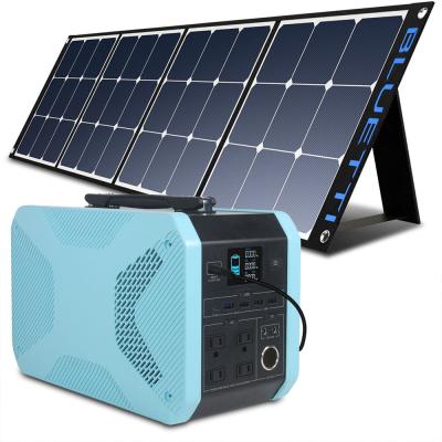 China Bluetti Fast Charge Support Solar Power Generator 100V 240v Lithium Portable Power Station for sale