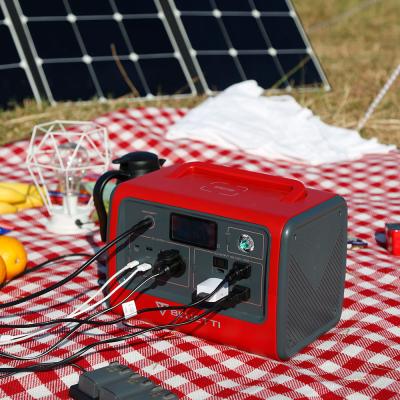 China Customized Plug 110V 220V 500W 1000W Home Power Bank Power Station Portable Solar Generator for sale