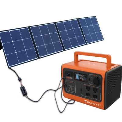 China Fast charging support portable rechargeable generator with LED/SOS lithium battery outdoor camping solar power station for sale