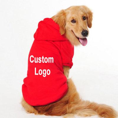 China Sustainable High Quality Blank Large Dog Hoodie Pet Clothes Warm Dog Winter Clothes Sweaters For Dogs And Cats for sale