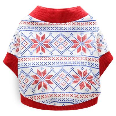 China Multi Viable Dog Hoodie Sublimation Size Warm Dog Clothes Winter Christmas Snow Design Sweater Sweatshirt For Dog Cat for sale