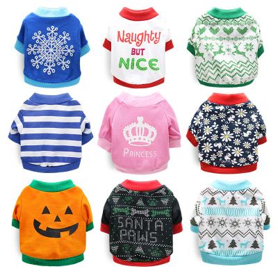 China Custom Multi Size Viable Dog Hoodies Halloween Christmas Design Dog Sweatshirt For Sale for sale