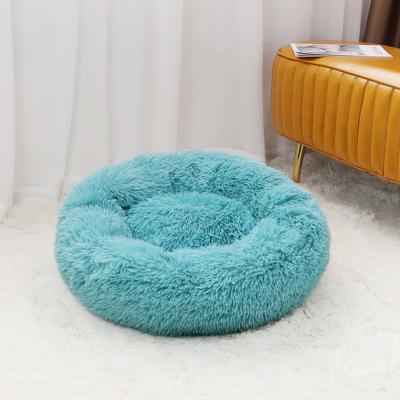 China Wholesale Color Dog Sofa Donut Beds Luxury Pet Comfortable Travel More Dog Bed Cat With Zipper for sale