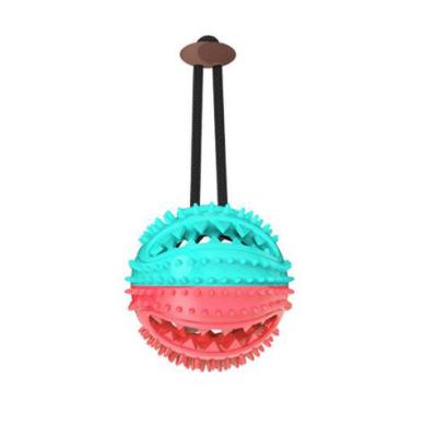 China Viable Dog Toys Toy Tpr Ball Large Dog Interactive Molar Tooth Bite Cleaning Chew Playing Ball With Suction Cup for sale