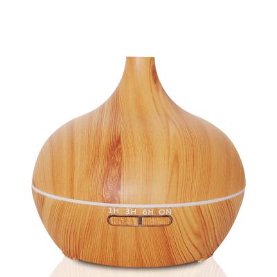 China 2022 Household Hot Selling Best Wood Fiber LED Air Light Home Diffuser, Desktop Remote Diffuser, Essential Oil Ultrasonic Humidifier for sale