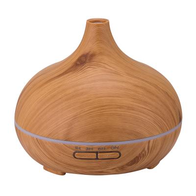 China 2022 Hot Household Portable Ultrasonic Electric Onion Grain Fragrance Diffuser Desk 500mL Wooden Nano Head Air Diffuser Te koop