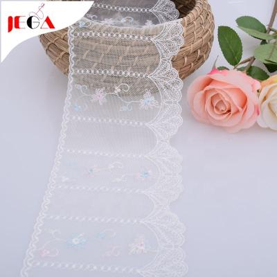 China Viable China Manufacturer Customized Eyelet Lace Trimming Border for sale