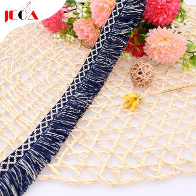 China Russian Cell Phone Tassel Fringe Lace Trim For Curtains for sale