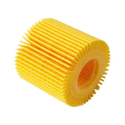 China Upper and Lower Rubber Seals Car Oil Filter Light Yellow Cured Paper OEM 04152-37010 OX1041 E210HD228 For Toyota Auto Parts 83*18/27H79.5/93 for sale