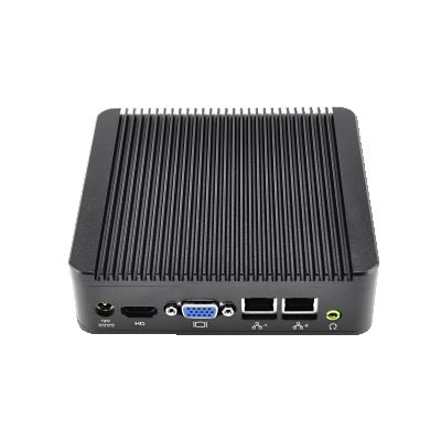 China For Business 2022 4GB RAM 32G Mini SSD Baytrail J1900 CPU PC 2 LAN RS232 Firewall Mini Computer for sale