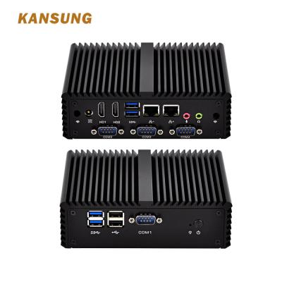 China OEM/ODM Kansung Intel i3 Win 10 Mini PC Dual Port 4 LAN Linux rs232 Desktop PC for sale