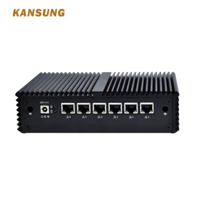 China OEM/ODM 6 LAN Mini Computer Router Thin Client Celeron i3 i5 i7 AES-NI Fanless PC for sale