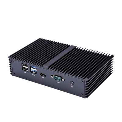 China Kansung Dual Core Fanless Aluminum Micro Min Pc Computer With 4 LAN Support Msata 3215u SSD And HDD for sale