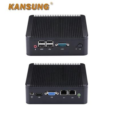 China Kansung Mini Desktop PC with Core i3-3217U CPU Dual LAN Fanless Desktop Computer K210S for sale