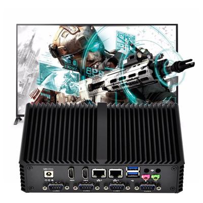 China Cheap Fanless System Intel Core I3 I5 I7 Fanless Industrial Box Mini Pc Desktop Computer for sale