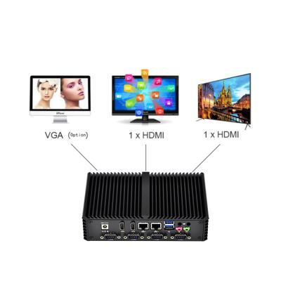 China HTPC i3 ​​i5 i7 4005U 4200Y 4200U 4500U Mini PC Intel Celeron Pfsense Fanless Fanless Mini Pc 6*USB Firewall for sale