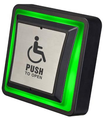 China Industrial Disabled Led Single Indicator Exit Button Push To Open Automatic Door Access Control System Plates for sale