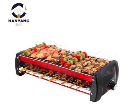 China Family BBQ Adjustable Height Easily Install Electric Grill BBQ Non-Stick Easy Clean Smokeless Electric Grill Pan for sale