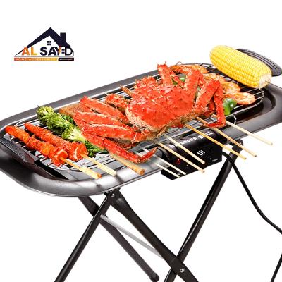 China Home Korean Electric Charcoal BBQ Grill Home BBQ Grill Easily Cleaned Dual Function Electric Grill for sale