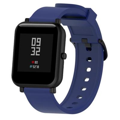 China Simple TPU Color Band Silicone Rubber Watch Strap For Amazfit GTS2 for sale