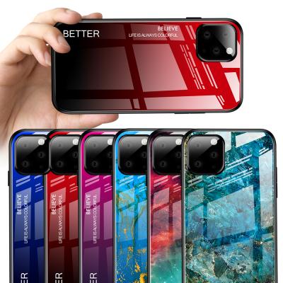 China Colorful Coque For iPhone 13 Pro Max XS XR Case Cover Starry Sky Gradient Tempered Glass Case For iPhone 13 for sale