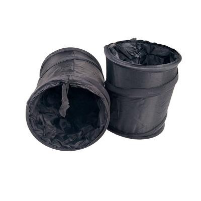 China Mini Bin For Car Multifunctional Collapsible Black Car Trash Indoor Vehicle Trash Can for sale