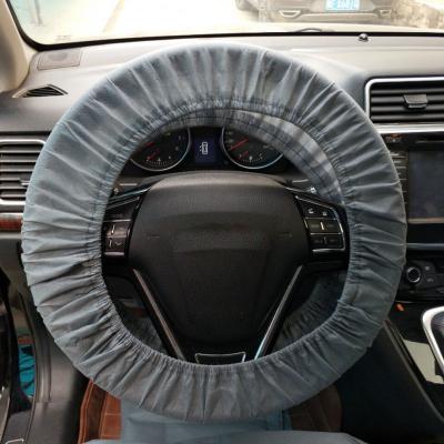 China Luxury nonwoven steering wheel cover for beauty shop auto disposable steering wheel cover for sale