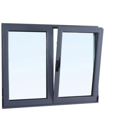 China AS2047 high quality and inexpensive double folding screen standard glazed aluminum sliding windows with bullet proof glass for sale