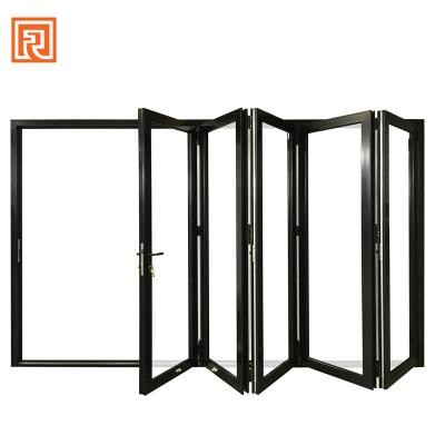 China Latest Aluminum Alloy Folding Door Modern Australia 48 Inch Chinese Factory Villa Style High End Price Concessions for sale