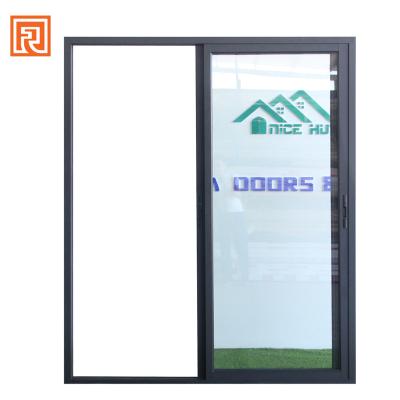 China Modern AU/NZ Standard Double Glazed Aluminum Sliding Front Door for sale