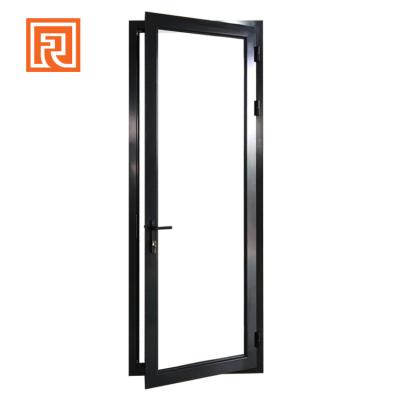 China Swing Aluminum Single Glass French Door For House Entrance for sale