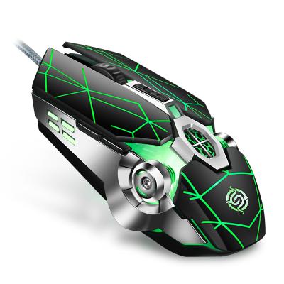 China Q7 Colorful 3D E-sport Game Wired Mouse 7D 4000DPI LED Brightness Breathing Light Key Macro Programming for sale