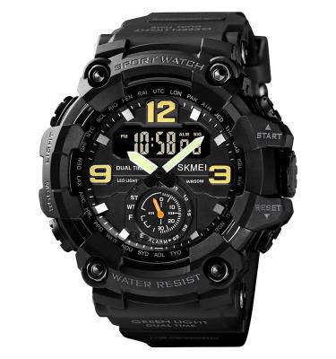 China Alarm 5ATM Waterproof Watches Analog Digital Mens Sport Wrist Watch Japan Movement SKMEI 1637 for sale