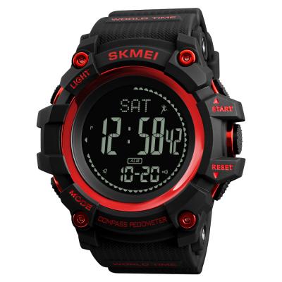 China SKMEI 1356 Chronograph Mens Digital Sports Watches Waterproof Chronograph Compass Wrist Watch for sale