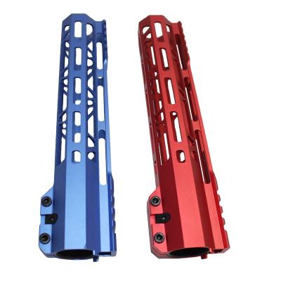 China Primoptics Tactical Blue Handguard 10 inch M-lok /red super light handguard mount with 5 slots guide rail RM006 RM006 for sale