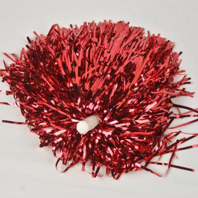 China Frendly Environmental Hot Selling Colorful Tinsel Pull Pom Poms Flower Cheerleading Ball For Soccer Basketball Game Pompom for sale