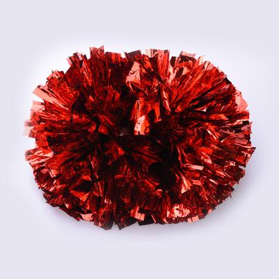 China Cheap new arrival color poms metal poms various sports competition cheerleading pom poms material for sale