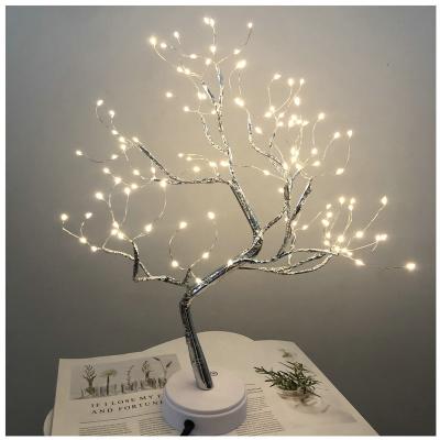 China Creative Branch Night High Brightness Birthday Party Decoration Light Pearl Tree Light Valentine's Day Small Led Indoor Tree Light Decoration for sale