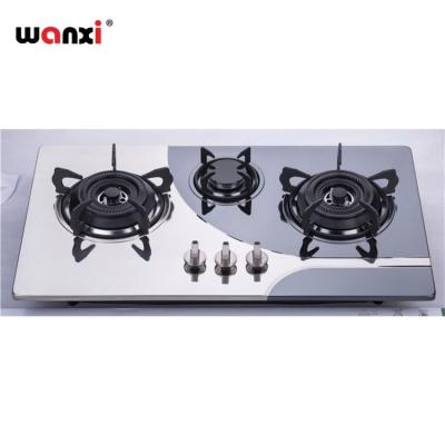 China Household Modern New Design Low Price 2 Burner Gas Cooker Glass for sale