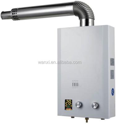 China Balanced Stainless Steel Exhaust Gas Water Heater With Double Pipe for sale