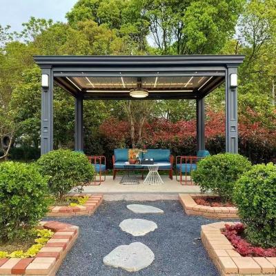 China Modern Motorized Aluminum Pergola Waterproof Easily Assembled Heavy Duty Aluminum Pergola Customized Pergola For Outdoor for sale