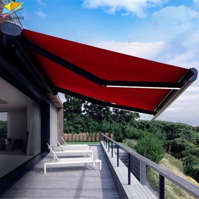 China High Quality Anti-UV Full Aluminum Outdoor Umbrellas Cassette Retractable Tent for sale