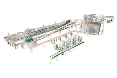 Cina Multi linea di produzione automatica del pane tostato di Proofer Delidding di punto in vendita