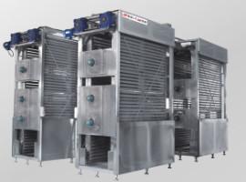 China HACCP Multi Step In Line Vertical Bread Baking Cooling Towers for sale