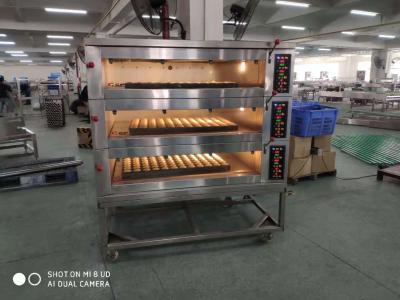 Cina forno di 1300kg 400*600mm Tray Bread Baking Electric Rotary in vendita