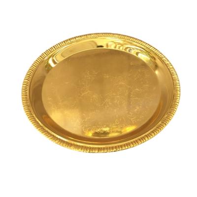 China Viable Professional Zinc Alloy Schizocarp Disc Maker Metal Fruit Dish Electroplating Dishes for sale