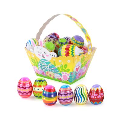 China Easter Decoration Easter Party Supplies AB010 24 PCS Easter Eggs Easter Basket Handle for sale