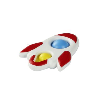 China Manufacturer 3+ Wholesale Ingenious Durable Vivid Washable Rocket Shape Toy Snap For Kids for sale