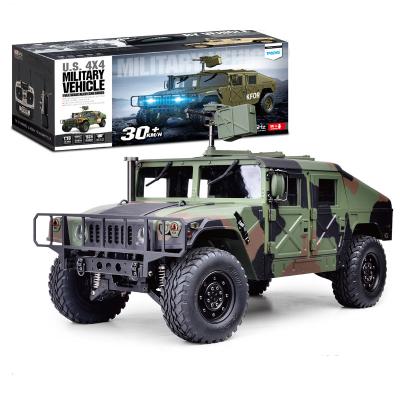 China RC PRO Hobby HG-P408 Camouflage Color With Sounds And Lights High Simulation Toy 1/10 RC Car Military Trucks 1/10 2.4Ghz 16CH 4WD for sale